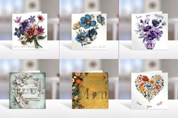 Floral Greeting Card for Mum – Printable