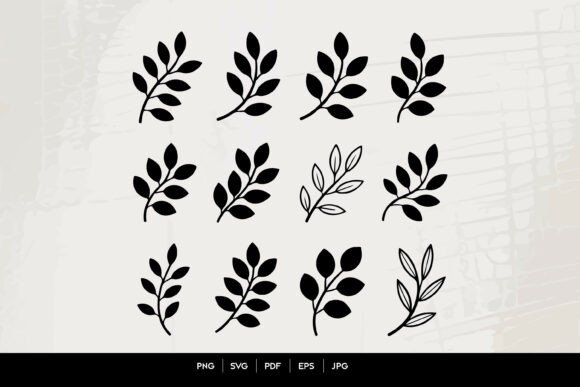 Leaf Branch SVG Clipart Bundle
