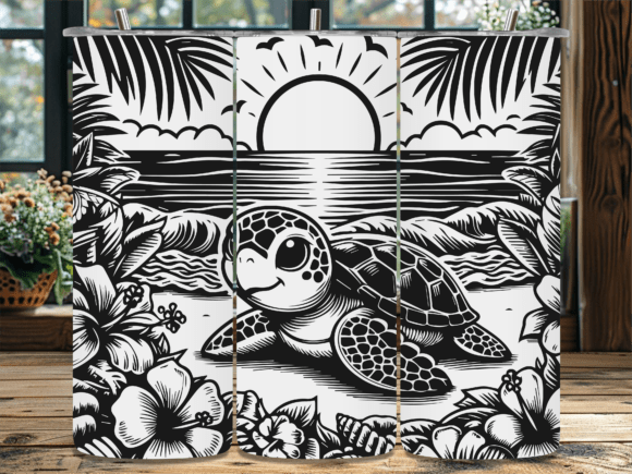 Mandala Floral Turtle Shell