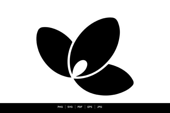 Minimal Overlapping Petals SVG Icon