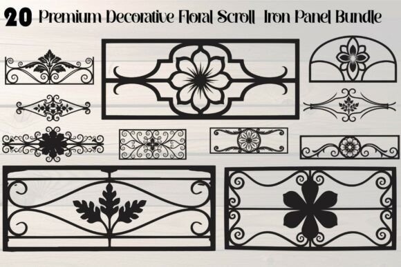 Premium Decorative Floral Scroll Iron