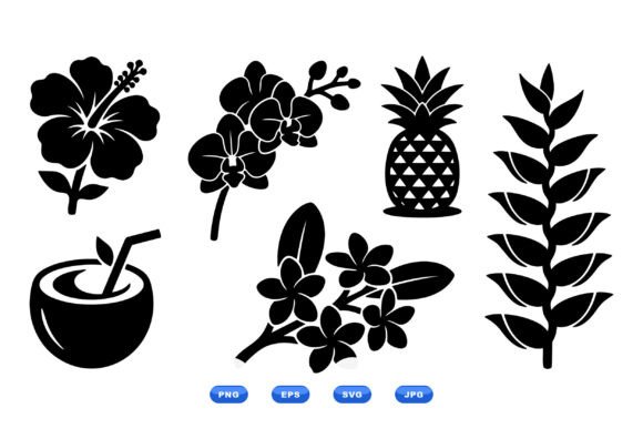 Tropical Summer Floral Clipart