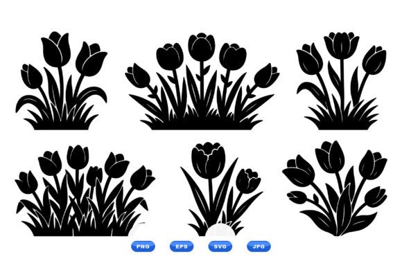 Tulip Floral Clipart Set